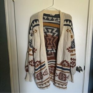 Knit Aztec Cardigan